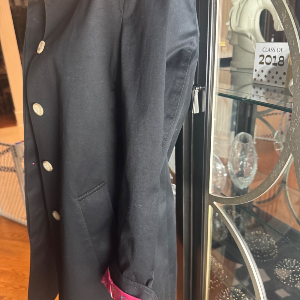 Coach Black 3/4 Trench Pea Coat - Picture 6 of 8